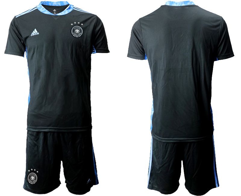 Men 2021 World Cup National Germany black goalkeeper Soccer Jerseys->->Soccer Country Jersey